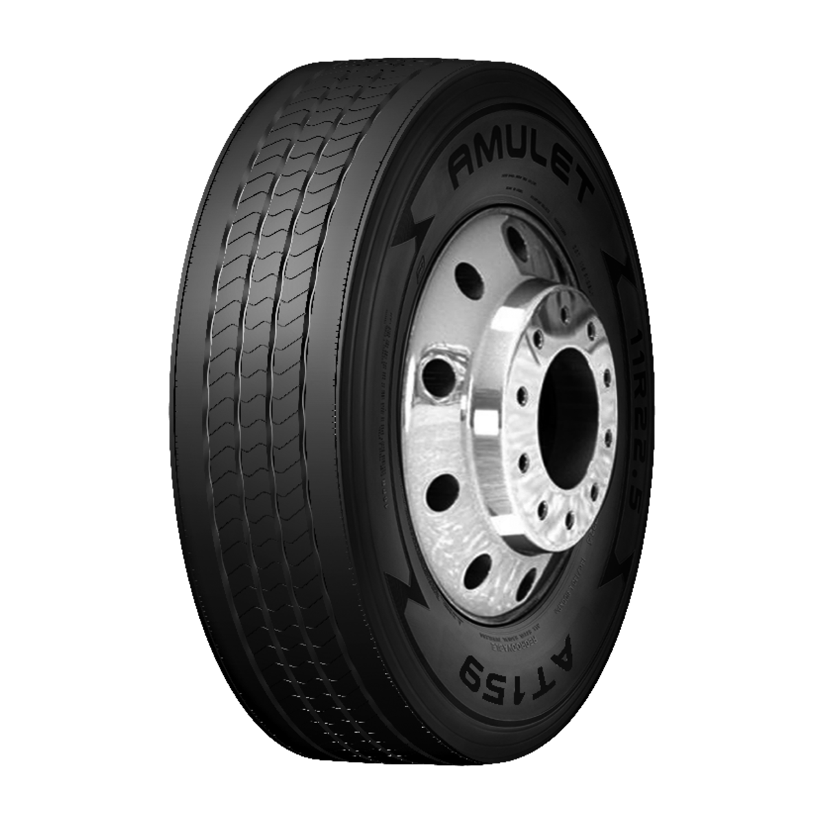 Amulet AT159 trailer tire — official Amulet product render