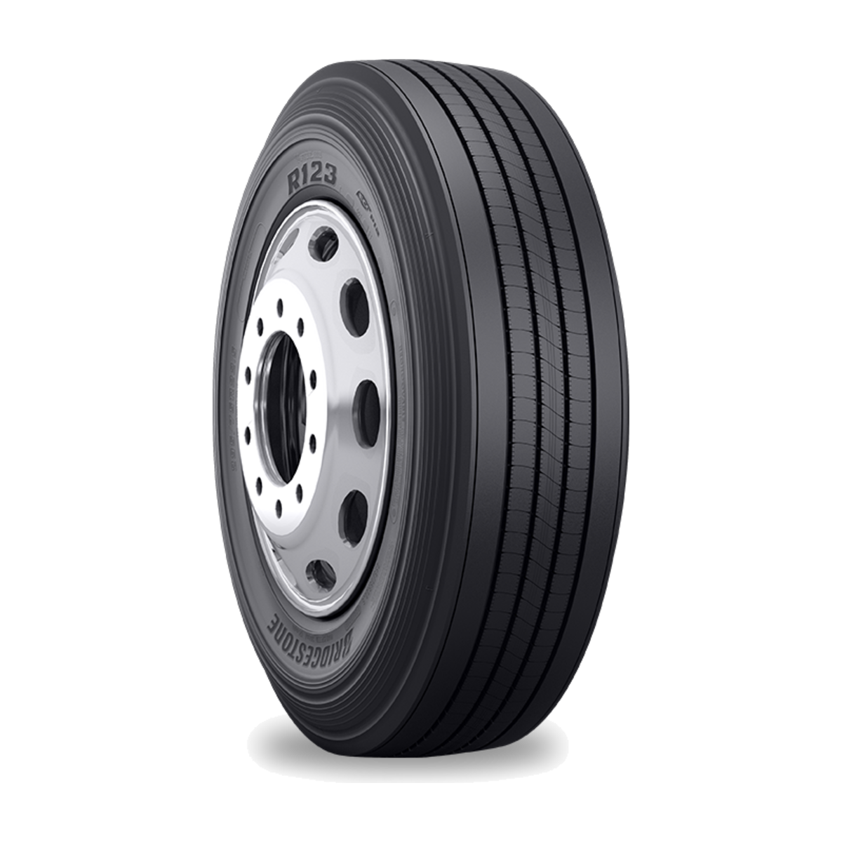 Bridgestone R123 Ecopia trailer tire — official Bridgestone product image