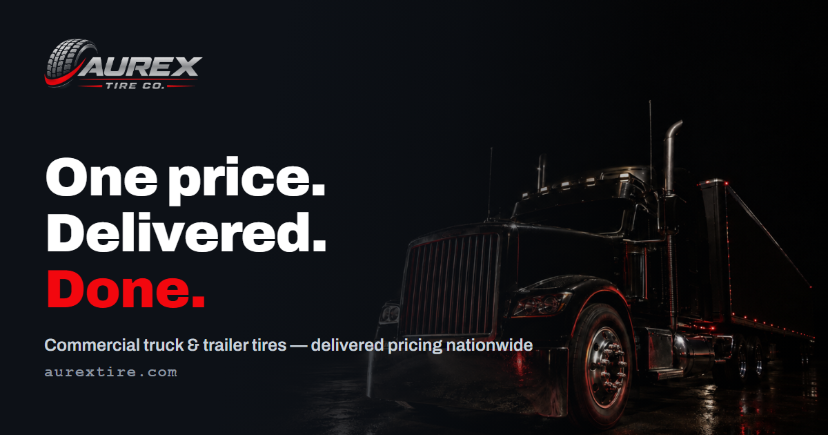 Commercial Truck Tires Delivered — Aurex Tire Co.